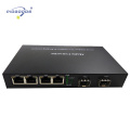 2SFP slots+4 gigabit ethernet ports 10/100/1000 Base Media Converter